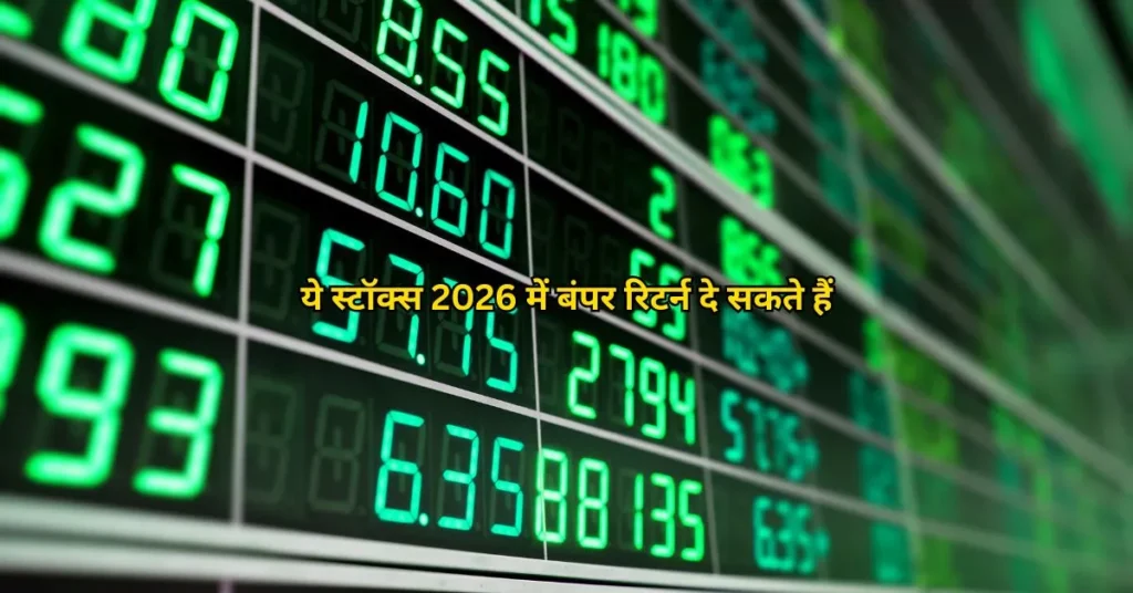 ये स्टॉक्स 2026 में बंपर रिटर्न दे सकते हैं